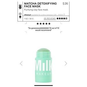 Milk Makeup Matcha Purifying Face Mask